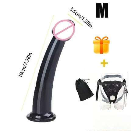 Strap On Dildo Panties Wearable Massager Penis Penetration For Couples Dildos Lesbian Cock Gay Harness Women Realistic Sex Penis