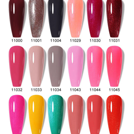 Arte Clavo Glitter Gel Nail 15ml Semi Permanent Soak Off UV Gel Varnish Nail Manicure Top Base Coat Gel Polish Art Decoration