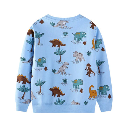 Jumping Meters 2-7T Long Sleeve Green Cars Boys Sweatshirts Shirts Kids Clothes Autumn Spring Children Clothing Sportshirts Tops