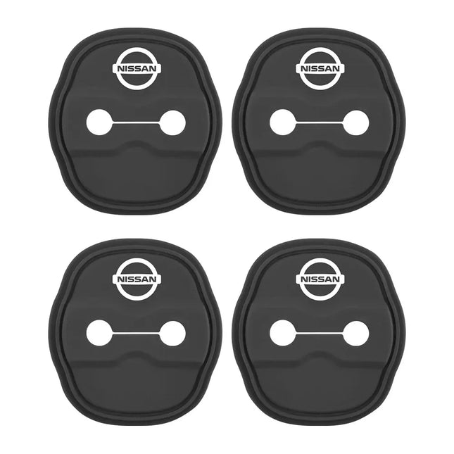4Pcs Car Styling 3D silicone Door Lock Cover Protective Decoration For Nissan X trail T33 Patrol Y62 Altima Sentra 2018 Kicks