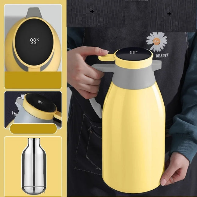 Large Capacity Thermos Kettle Thermal coffee Kettle Hot Water Bottle Coffee Thermal Bottle Large Capacity Glass Liner