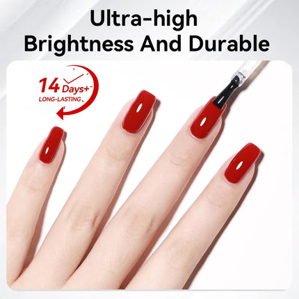 LILYCUTE 7ml  Nail Base Top Polish Clear Shine Nail Care Long Lasting  Strengthener Hardener Nail Art Varnish Supplies