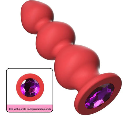 Anal Plug Silicone Butt Plug 3 Sizes Butt Plug Crystal Base Anal Vaginal Expander Sex Toy Adults Games Couple Erotic Products