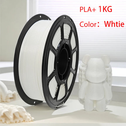 PLA+ 3D Printer Filament 1.75mm 1000g Per Spool  Black/White/Gray/Skin 1KG Spool PLA Plus 3D Printing Materials for 3D Printer