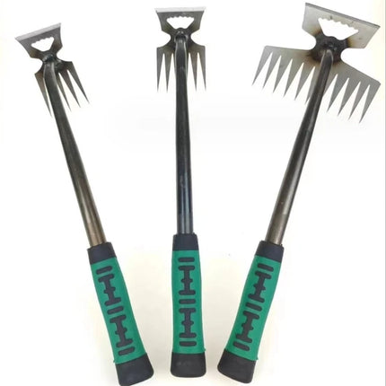 Puller Shovel 5/6/11 Tooth Weeding Removal Hand Gardening Loose Soil Tool 2 In 1 Garden Rake Manual Weed Grass Rooting Tool