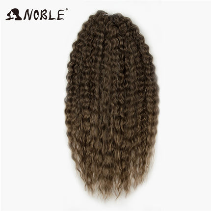 Noble 24Inch 300g Crochet Hair Curl Hair Water Wave Ombre Blonde Twist Crochet Hair Braid Hair Deep Wave Braiding Hair Extension