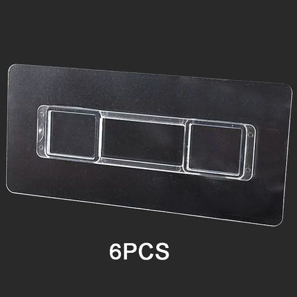 No punching strong adhesive traceless storage rack buckle wall mounted tissue box storage rack spare non marking adhesive patch