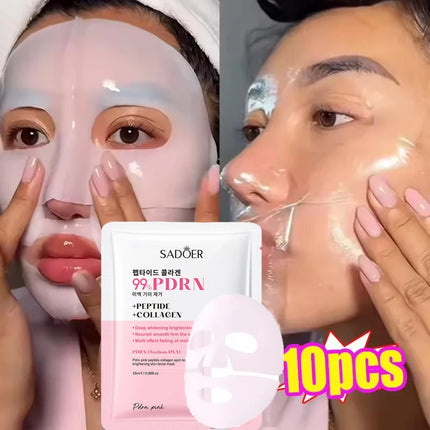 99%PDRN Bio Collagen Face Mask Shrink Pores Deep Hydrating Overnight Mask Moisturizing Refreshing Brightening Face Skin Care