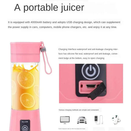 Mini Electric Juicer USB Charging Smoothie Milkshake Maker Automatic Fresh Squeezer Fruit Portable Orange Lemon Kitchen Blender
