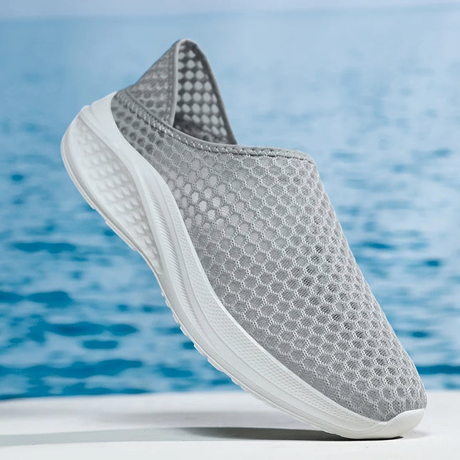 Sports shoes men's mesh breathable casual men's shoes unisex soft and comfortable couple shoes plus size flat shoes women 36-48