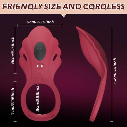 Wireless APP Wearable Panty Vibrator for Women, Vibrating Clitoral Stimulator, Penis Ring for Men, Female Sex Toy, Couples Sex Games