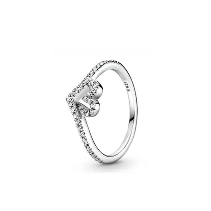 Hot Selling New 925 Silver,Heart-shaped,Snake Shaped,Snowflake Ring suitable for European Women' Holiday Gifts,Exquisite Jewelry