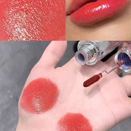 Mirror water gloss lip Dew low saturation glass lip toot lip glaze moisturizing moisturizing white mouth red
