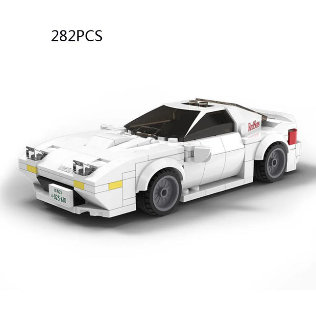 Redsun Initial D Technical Building Block 1:12 Scale Mazdas Rx7 Savanna Fc-3s Radio 2.4ghz Remote Control Car Brick RC Toys