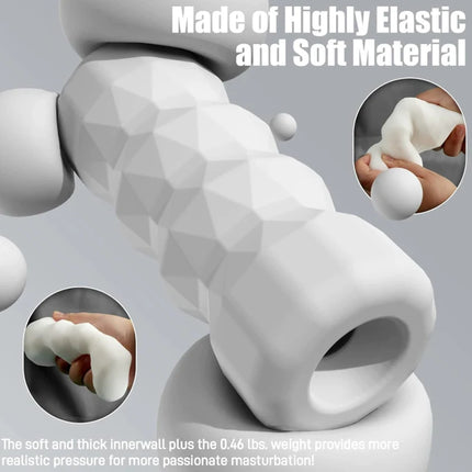 Soft Pussy Vagina Masturbation Products Male Silicone Masturbator Cup Penis Trainer Adult Endurance Vacuum Pocket Cup For Adults
