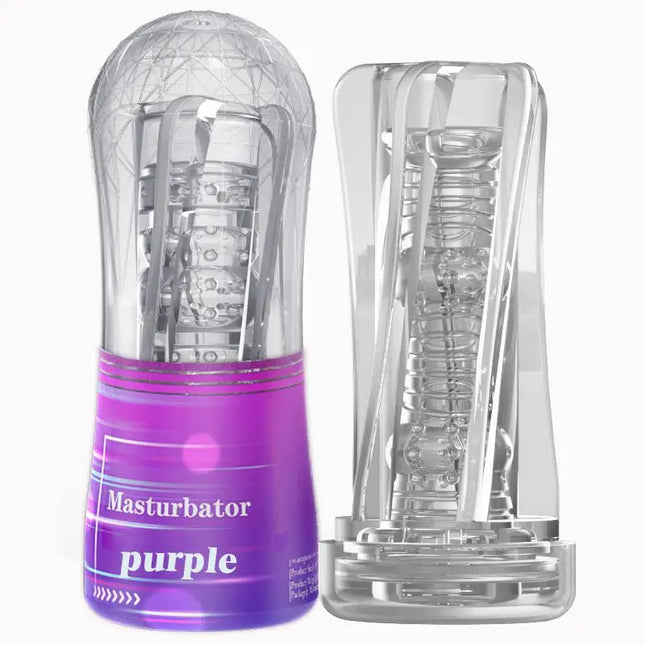 Male Masturbator Cup Soft Pussy Sex Toys Transparent Vagina Adult Endurance Exercise Adult Supplies Pocket Cup For Men