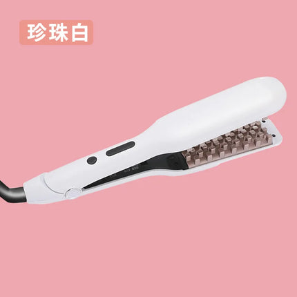 Portable home-use volumizing hair curler with negative ions for volumizing hair at the roots and creating cornrows