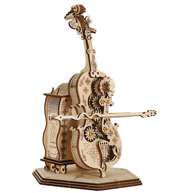 3D Wooden Cello Puzzle, Scale Model, DIY Model Kit, Handicraft Gift, Home Decoration, Mechanical Model Kit, Birthday/Chri