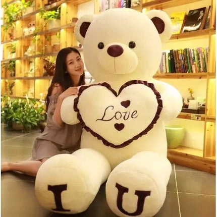 Big I Love You Teddy Bear Plush / Grand Ours Peluche Je T'Aime