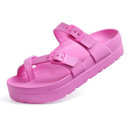 KIDMI Womens Platform Sandals with Arch Support Women Sandals Outdoor Light Beach Sandal Woman Comfort Ultra Cushion EVA Slides