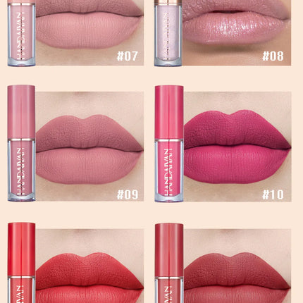 12 Color Matte Liquid Lipstick Kit Non Stick Cup Waterproof Lip Gloss Long Lasting Korean Cosmetics Makeup For Women