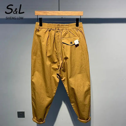 Quick-drying Thin Versatile Solid Color Loose Fashion Harren Long Summer Men's Comfortable Small Feet Casual Pants