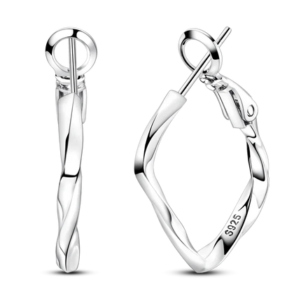 925 Sterling Silver Earrings Women 2025 Jewelry Hoop Ear Studs Sparkling Pave Earring Wedding Gift For Anniversary