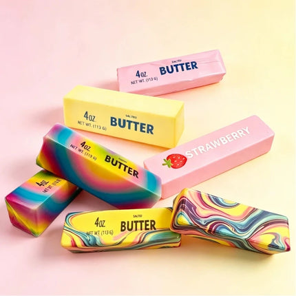 Butter Squishy Super Soft Food Squishy Toys Stress Relief Moist Squeeze Fidget Toy Butter Stick Chocolate Squish Toy Autism Gift