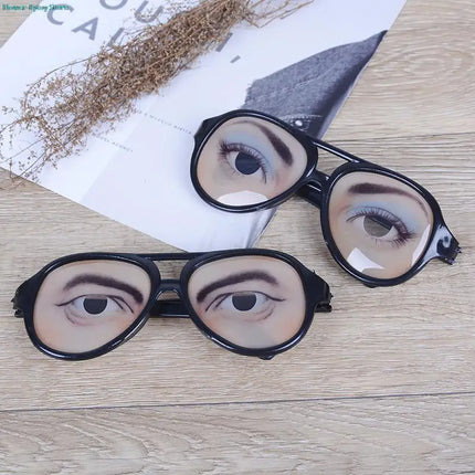 1Pc Pop Out Eye Drop Eyeball Prank Glasses Horror Scary Party Gags Practical Jokes Funny Toy