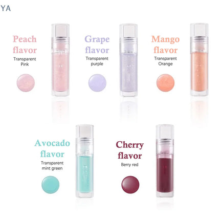 [YA]Cappuvini Transparent Crystal Jelly Lip Gloss Shiny Clear Mirror Moisturizing Lip Balm Glitter Liquid Lipstick Lip Oil
