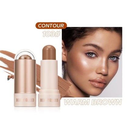BEAUTY GLAZED multi-colour matte highlight blush stick glazed non-stick glass delicate and supple multi effect makeup