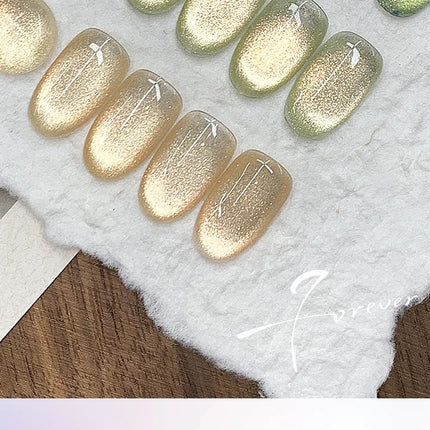 KASI Float Light Jump Gold Cat Eye Gel Nails Polish 15ml Magnetic Gel Flash Semi Permanent Soak Off Nail Gel For Nail Salon