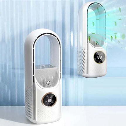 Bladeless Fan Portable Air Conditioner Led Display Desktop Fanless Blade Cooler Cooling Fan Tower Air Cooler For Office Bedroom
