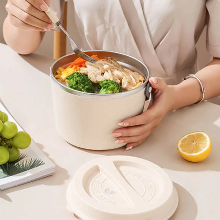 1.2L Portable Electric Lunch Box Car Food Warmer 360 Degree Even Heating 12V Travel Heater for Hot Food - Washable Car Heater