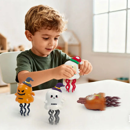 New Magic Dancing Corn Children's Toys Inertia Pull Back Creative Octopus Whole Cup Fun Toys Christmas, Halloween