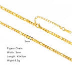 8 Figaro Chain G / 45-50cm