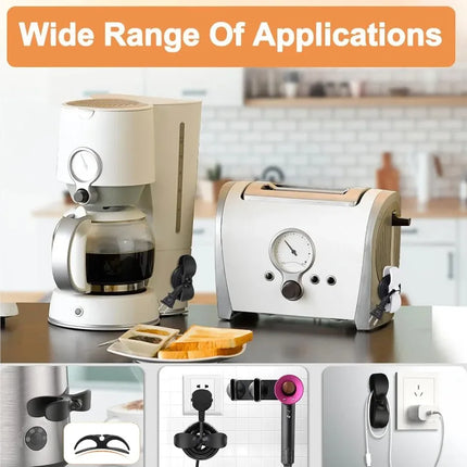 Cord Winder Organizer for Kitchen Appliance Cord Wrapper Cable Management Clip Holder for Air Fryer Coffee Machine Fixer