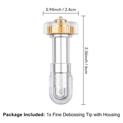 Engraving Tip Wavy Blade Basic Perforation Blade Fine Debossing Tip with Housing Compatibale with Maker/Maker 3/Maker 4 Machine