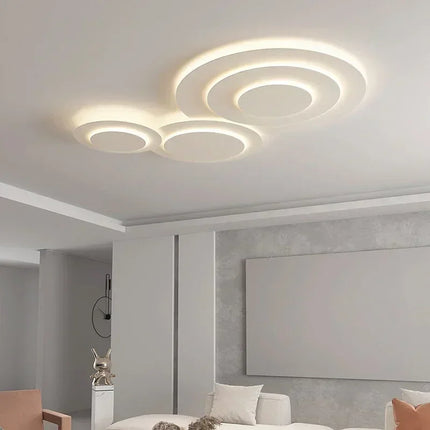 2025 Nordic Living Room Ceiling Lights White for Bedroom Hall Loft Ceiling Lamp Minimalist Decor Indoor Lighting Lusters Fixture