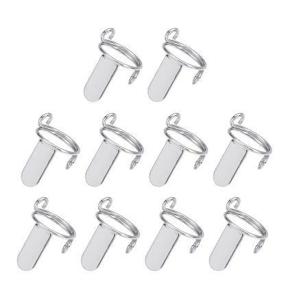 10PCS Nail Rings Fingertip Nail Rings for False Nail Women Girls Phalanx Ring Adjustable Reusable Removable Nail Art Decoration