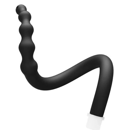 Silicone Long 58cm Anal Beads Plug Dilator Douche Enema Vagina Cleaning Kit Buttplug Syringe Shower Head Gay Sex Toy For Couples