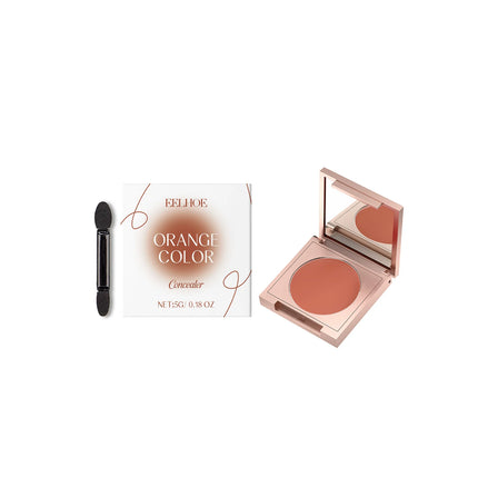 Full Coverage Concealer Long Lasting Waterproof Lightweight Matte Finish Under Eye Dark Circles Blemishes Makeup Brush Set