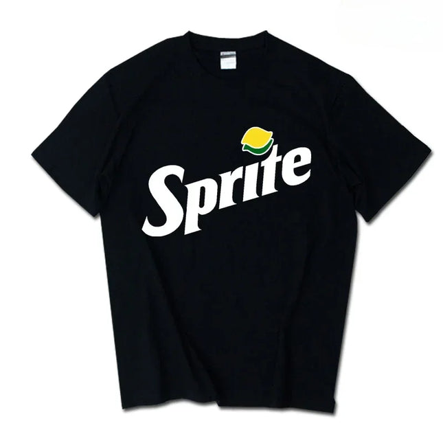 Limited New Cotton Summer New Trendy Brand INS Pepsi Cola Joint T-shirt Sprite Coca-Cola T Shirt Men Short Sleeve Unisex Tops