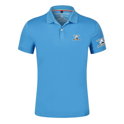 Don't Be A Loser, Keep Gambling Printing Fashion 2025 New Men's Summer Solid Color Short Sleeve Classic Slim Fit Polo Shirt Tops
