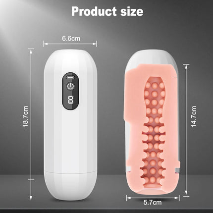 Automatic Male Masturbation Airplane Cup Vaginal Oral Penis Extension Ejaculation Exercise Adult Masturbation Sex Machine Toys