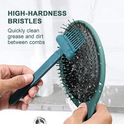 2-in-1 Hair Brush Cleaner and Remover Tool - Comb for Removing Hair and Dust, Suitable for Home and Salon Use (1 Pack)