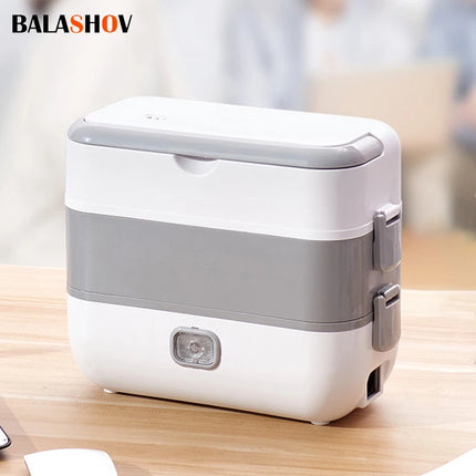 Electric Lunch Box Food Heater Portable Leakproof Food Warmer Heater for Travel Car and Home with 2 Layers rice cooker Lunch Box