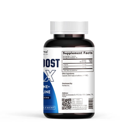 100 Caps | L-Arginine + L-Citrulline Complex | Energy & Enlargement  Size Growth Male Support | Experts Clinically Studied