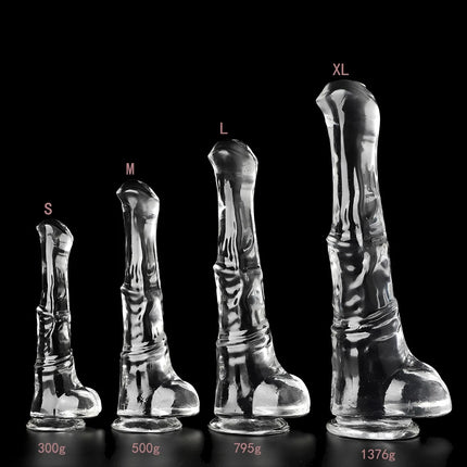 Horse Animal Simulation Dildos With Strong Suction Cup Soft Anal Plugs Fake Monster Penis Huge Manual Vibrator Sex Toys For Gays