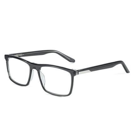 ZENOTTIC (XL Size)Fashion Square Prescription Glasses Anti Blue Light/Photochromic Hyperopia/Progressive Eyeglasses for Men